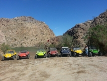 Bonnie Green Group on the water
