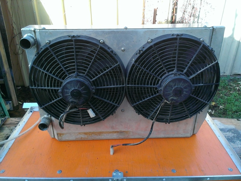 radiator with Spal fans
