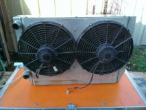 radiator with Spal fans
