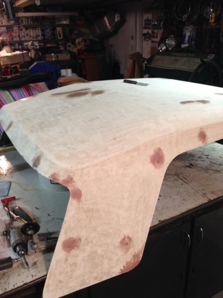 top getting smoothed out