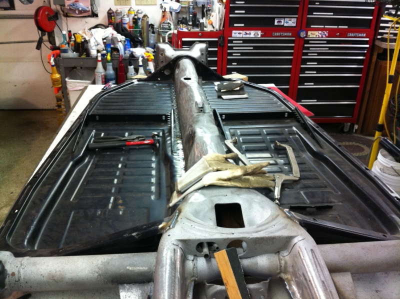 Installing floor pans