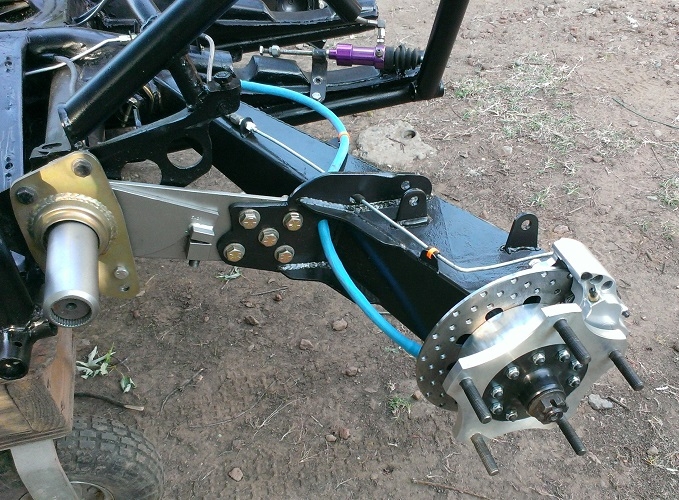 chassis reassembly left rear disc brakes