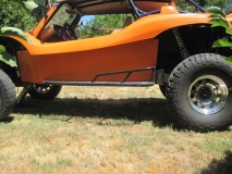 left side raised suspension