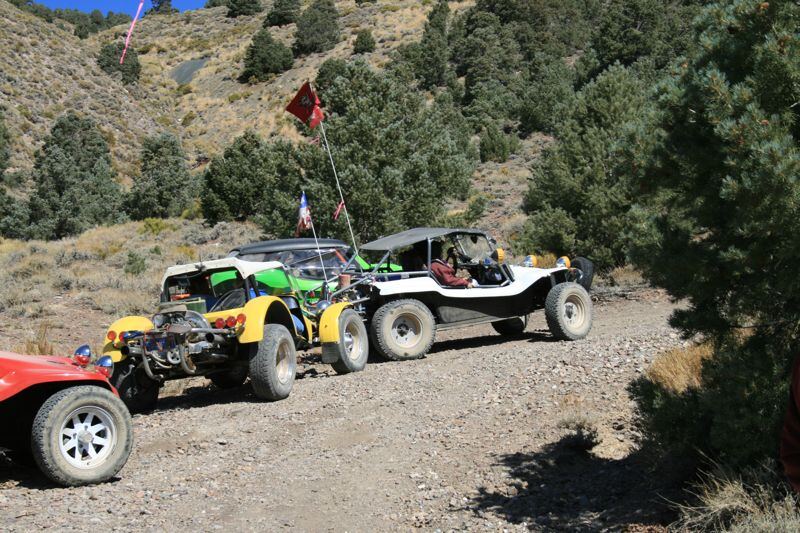 Manx Club buggies at a club event